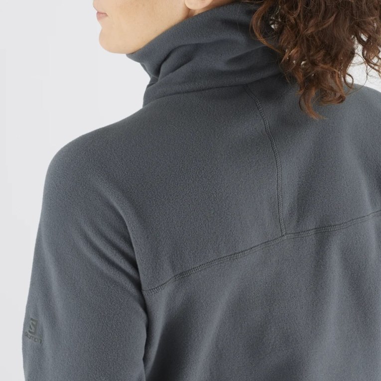 Salomon Essential Cosy Fleece Women's Sweatshirt Black | CA 48S19